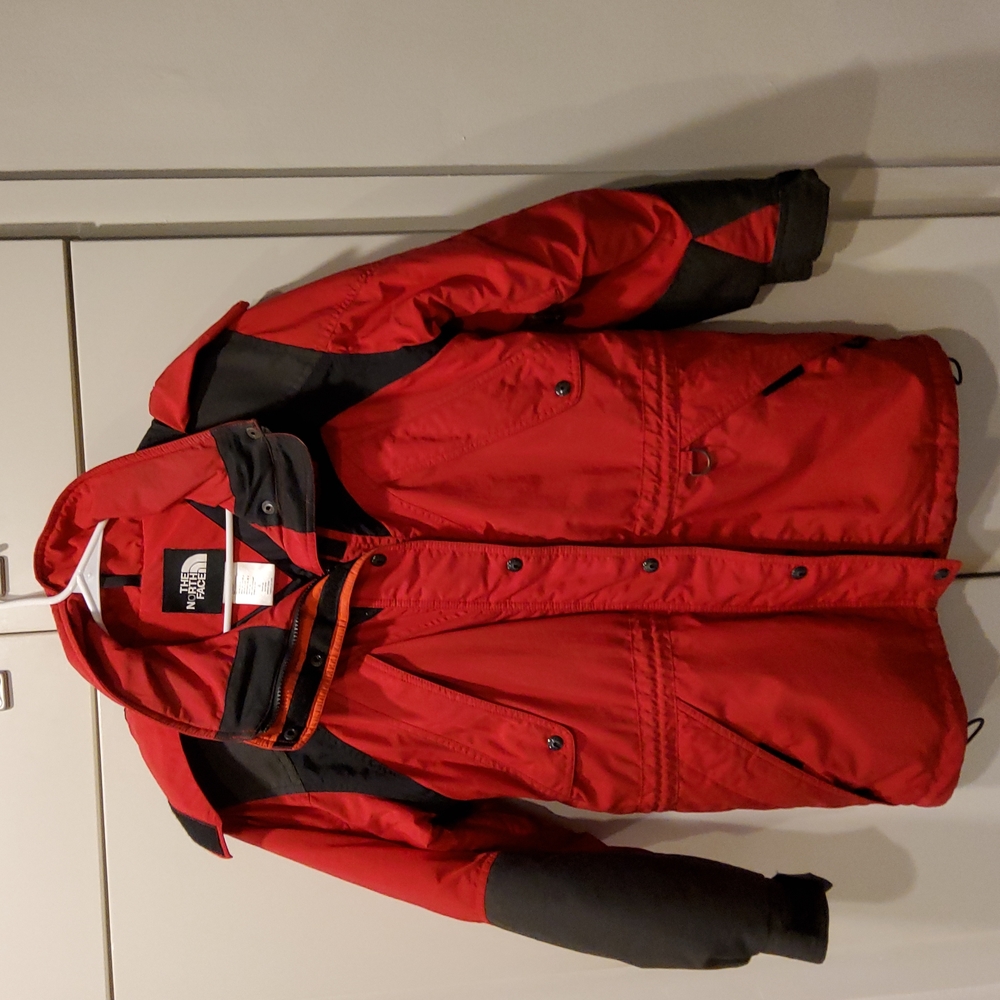 VTG The North Face Women Size 8 Extreme Light Ski Jacket Red & Black Outdoors